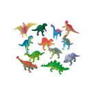 Mini dinosaures en plastique aux coloris variés - x12 pcs